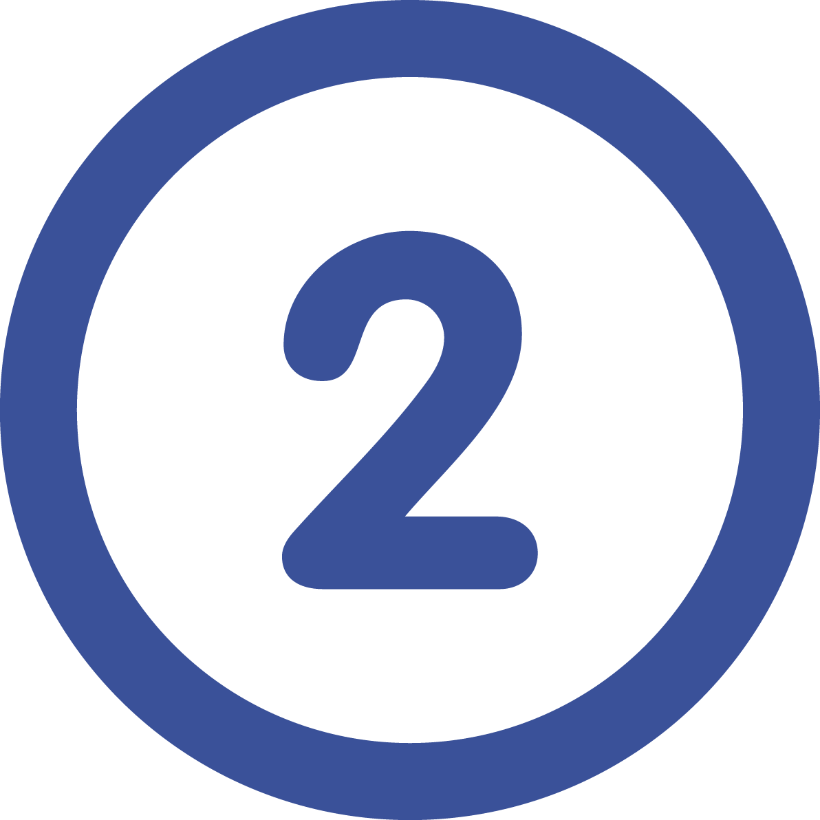 Blue Number 2 designed by Freepik from Flaticon