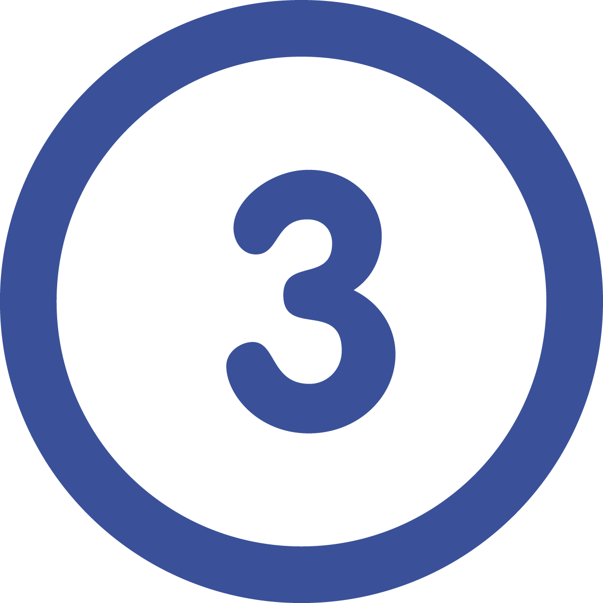 Blue number 3 designed by Freepik from Flaticon