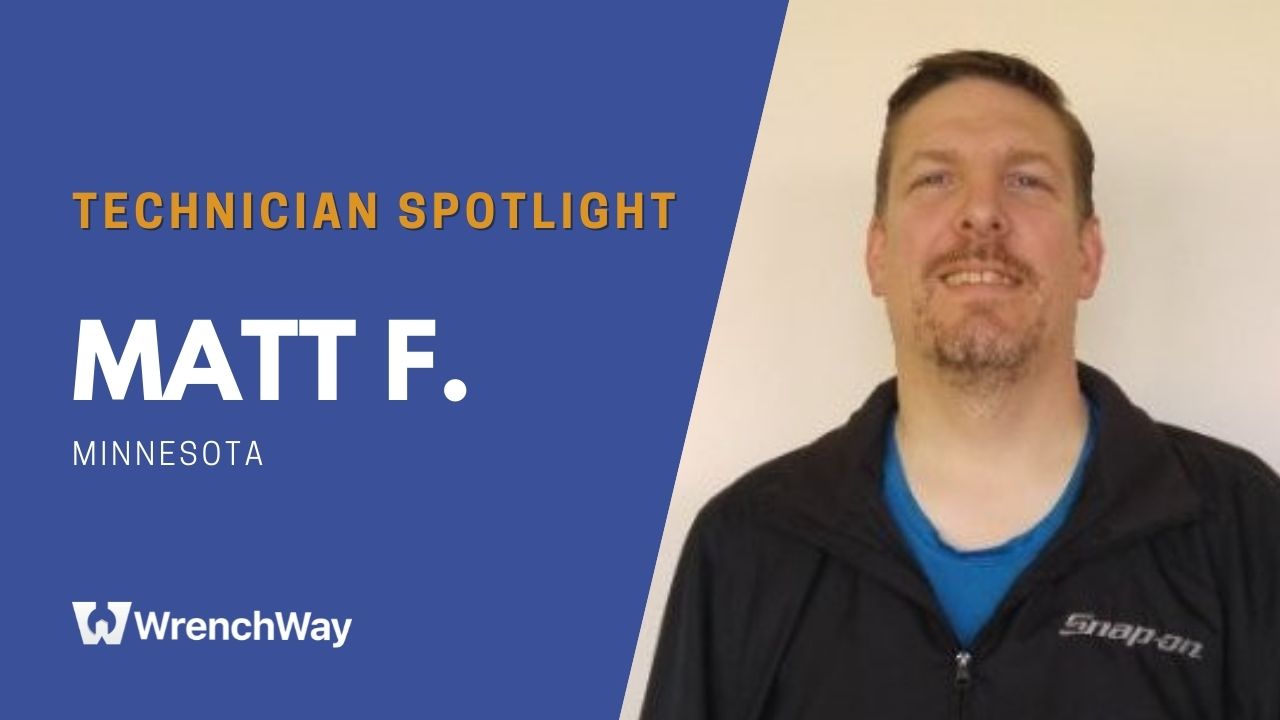 Technician spotlight where Matt F. from Minnesota shares his technician story