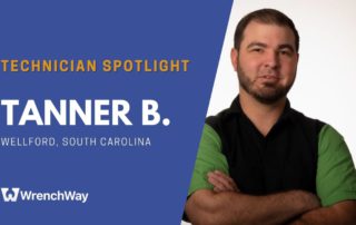 Technician spotlight where Tanner B. from Wellford, South Carolina shares his technician story