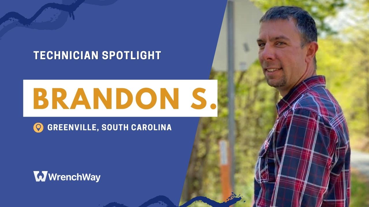 Technician spotlight where Brandon S. from Greenville, South Carolina tells his technician story